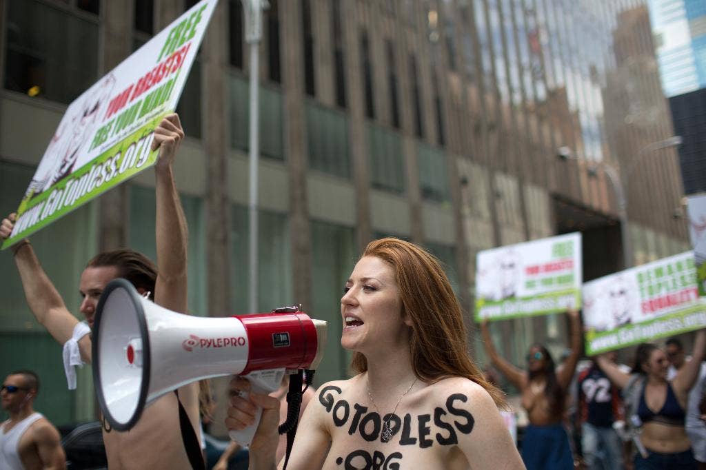 NY Stages Topless Parade With Cities Worldwide Demanding Bare Chest Hot Sex Picture