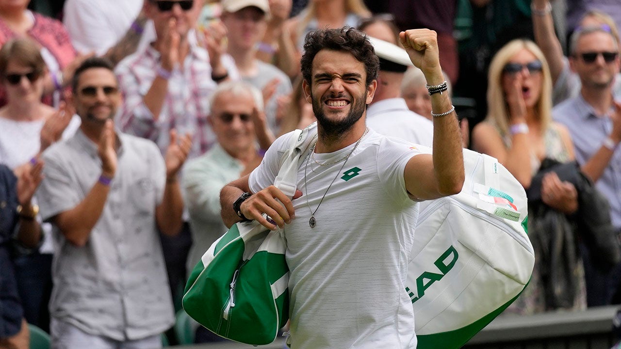 Italy's Berrettini reaches 1st Grand Slam final at Wimbledon 1 Italy's Berrettini reaches 1st Grand Slam final at Wimbledon