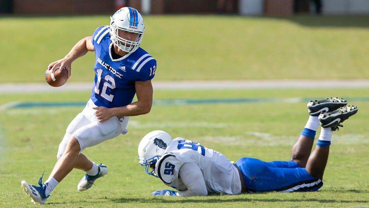 College quarterback sets FCS TD pass record in season opener 1 College quarterback sets FCS TD pass record in season opener