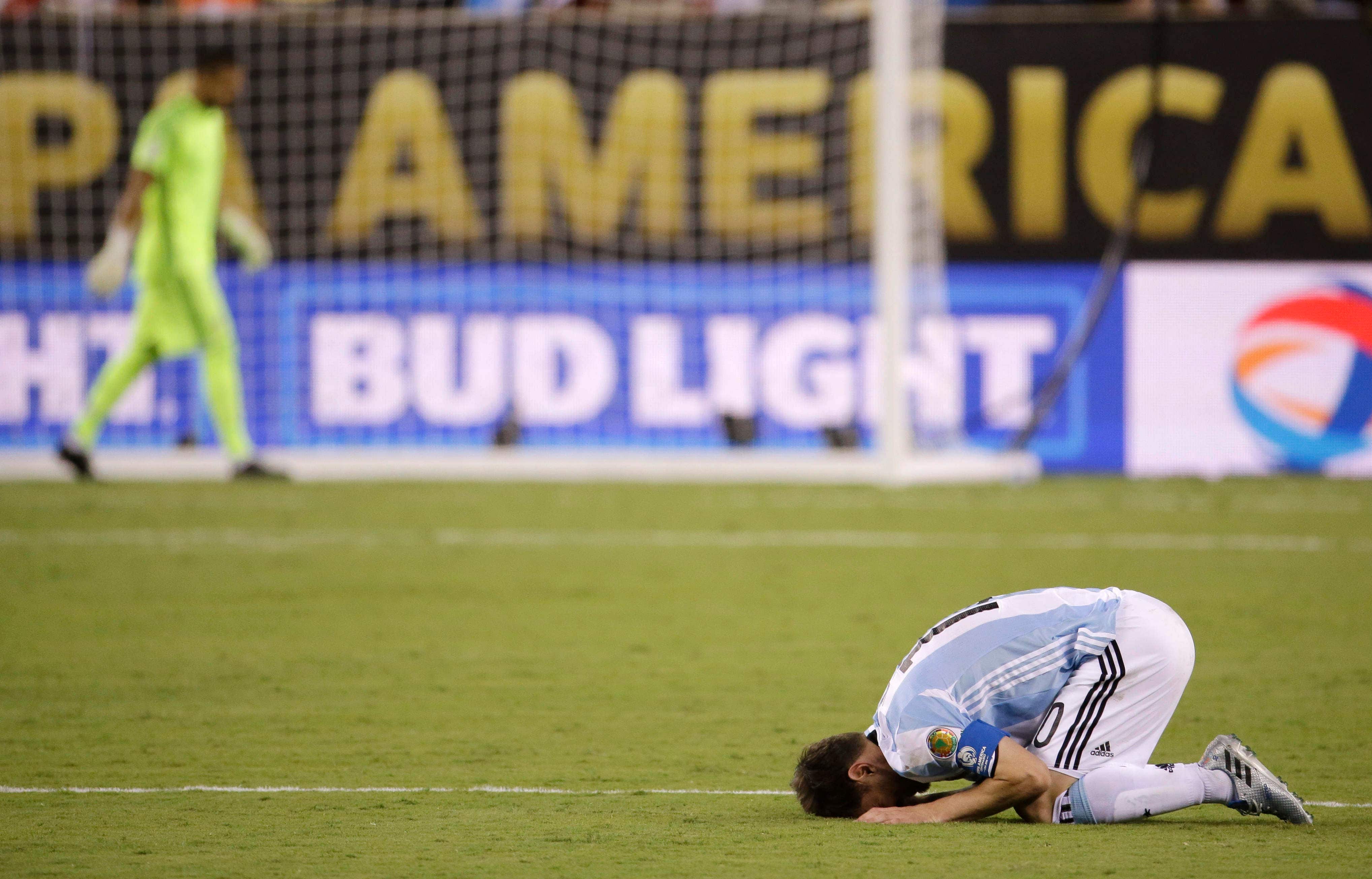 Lionel Messi says he's retiring from international soccer after Copa