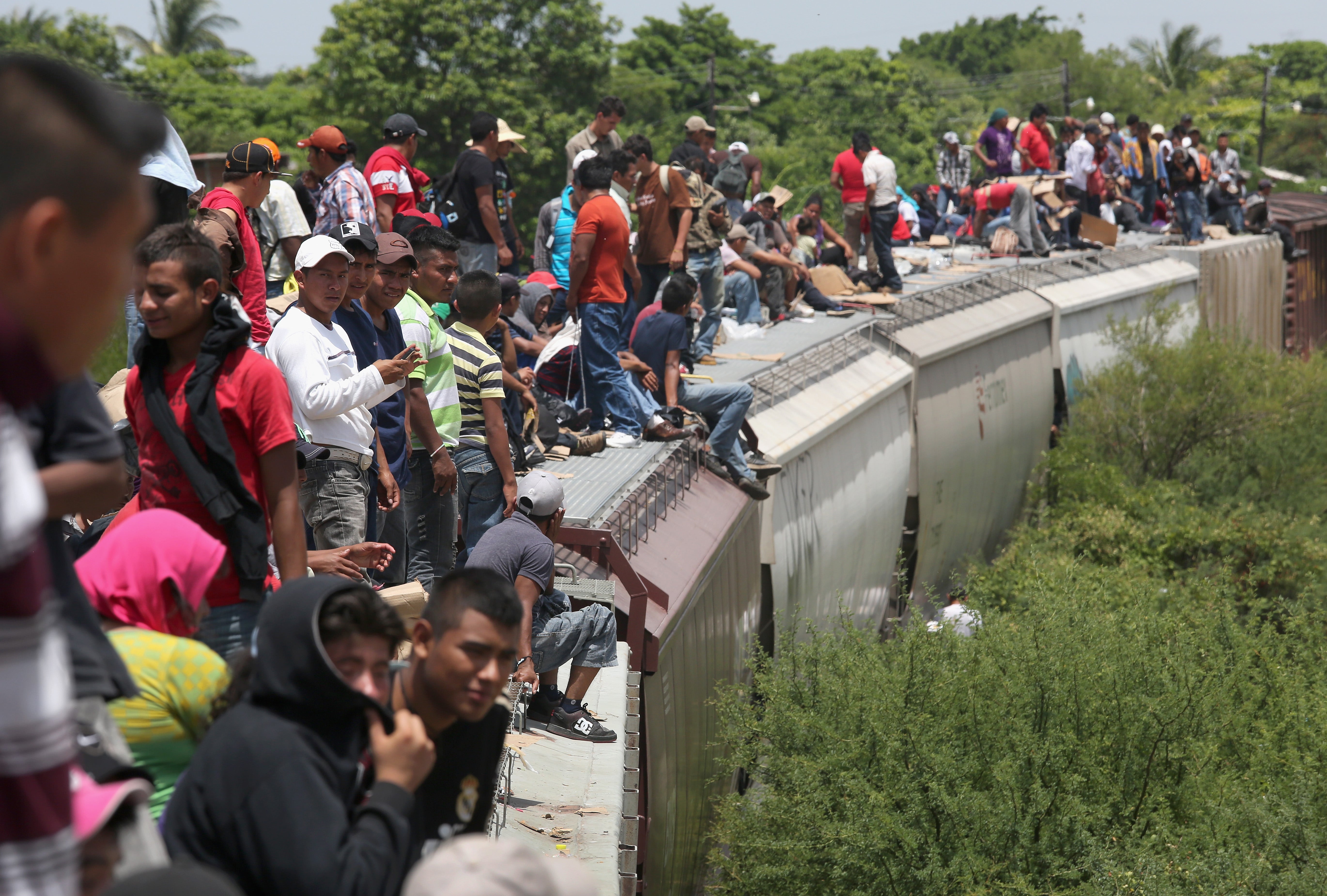 Aboard 'the beast': migrants' daring train ride through Mexico – in  pictures, US news