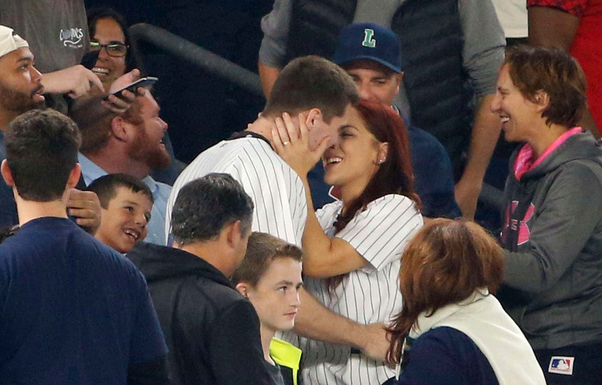 congrats to the couple who got engaged at the red sox game