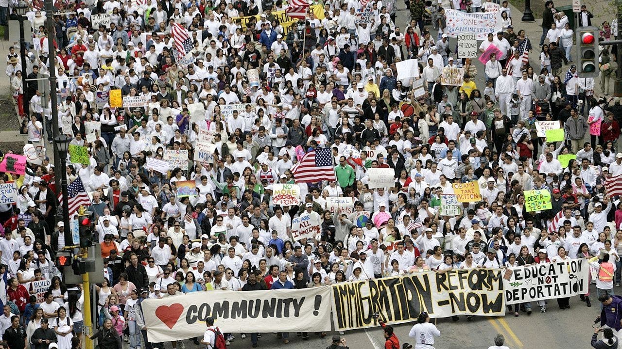Immigrants Rights Activists Take To The Streets On May 1 Fox News Immigrants Rights Activists Take To The Streets On May 1 Fox News