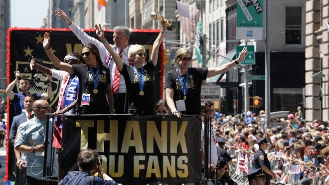 NYC honors U.S. women’s soccer team after World Cup victory