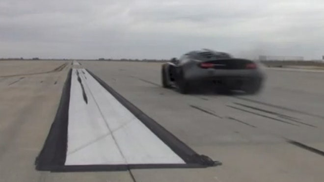 Watch, hear Hennessey Venom GT hit 230 mph in 20 seconds