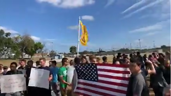 Students at Florida high school stage walkout in support of Second ...