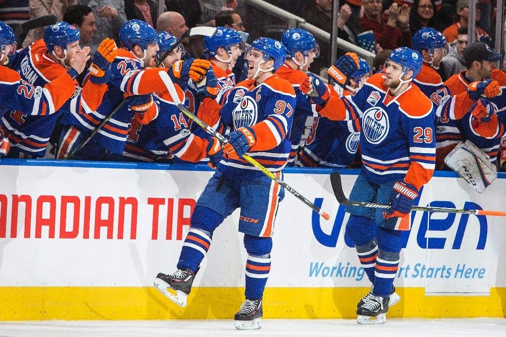 McDavid hits 100 points, Eberle has hat trick and Oilers win