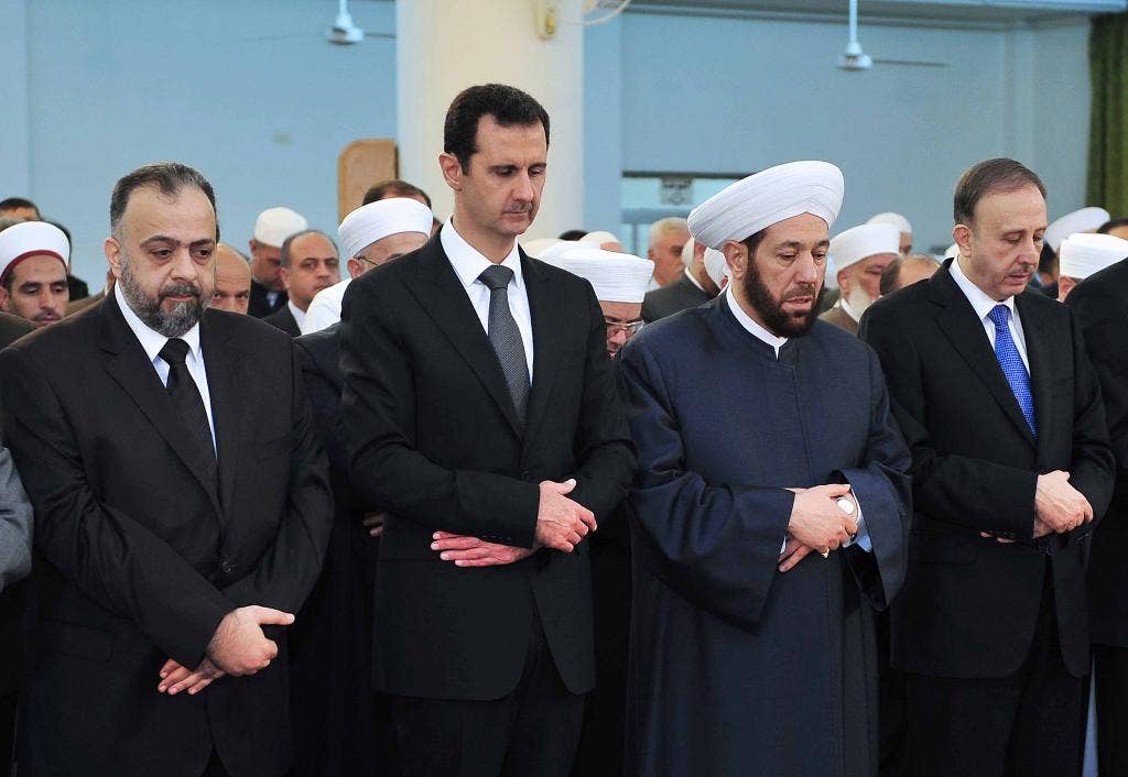 Embattled Syrian president makes rare public appearance at Damascus ...