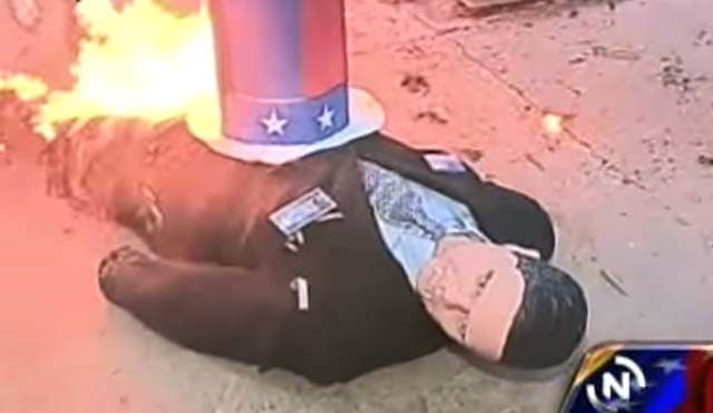 Venezuelans burn Obama effigies as anti-U.S. campaign peaks ahead of ...