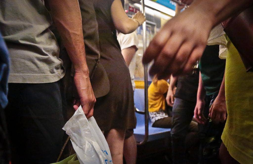 NYC Subway Riders Fight Back At Groping Grinding Lewd Acts