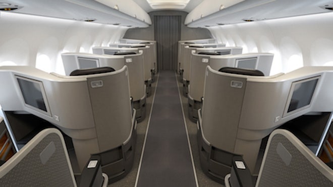 A private realm: American Airlines' new transcontinental service in ...