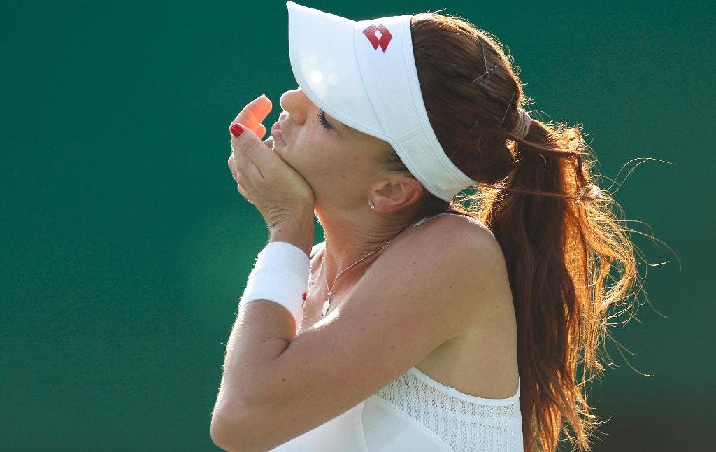 Setelah 55 jam perjalanan hilang no.  4 Pertandingan pertama Radwanska