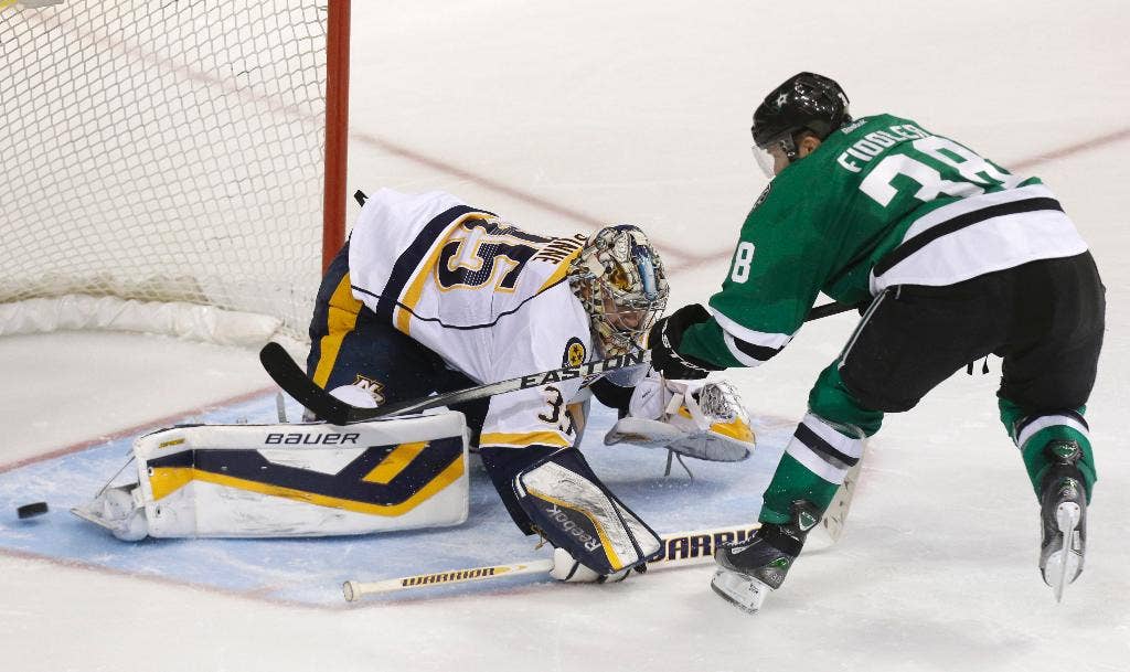 Bintang mempertahankan pertandingan play-off ke-8 kemenangan 3-2 atas Nashville pada pemenang Seguin