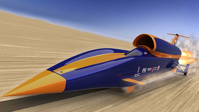 Rocket Car on Track for 1000 mph Record Run | Fox News