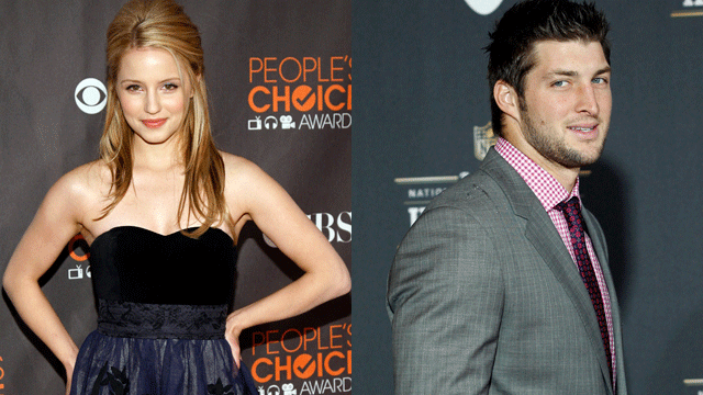 Diana Agron and Tim Tebow sitting in a tree?