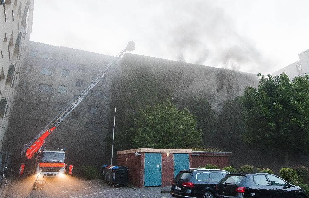 Germany 27 injured after fire breaks out in in former air