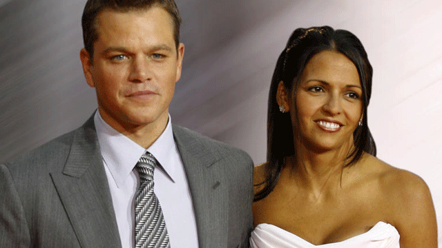 Matt Damon and his wife Luciana Barroso