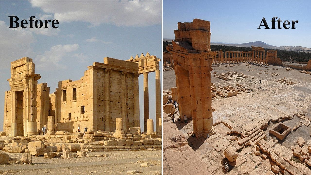 Palmyra before and after ISIS
