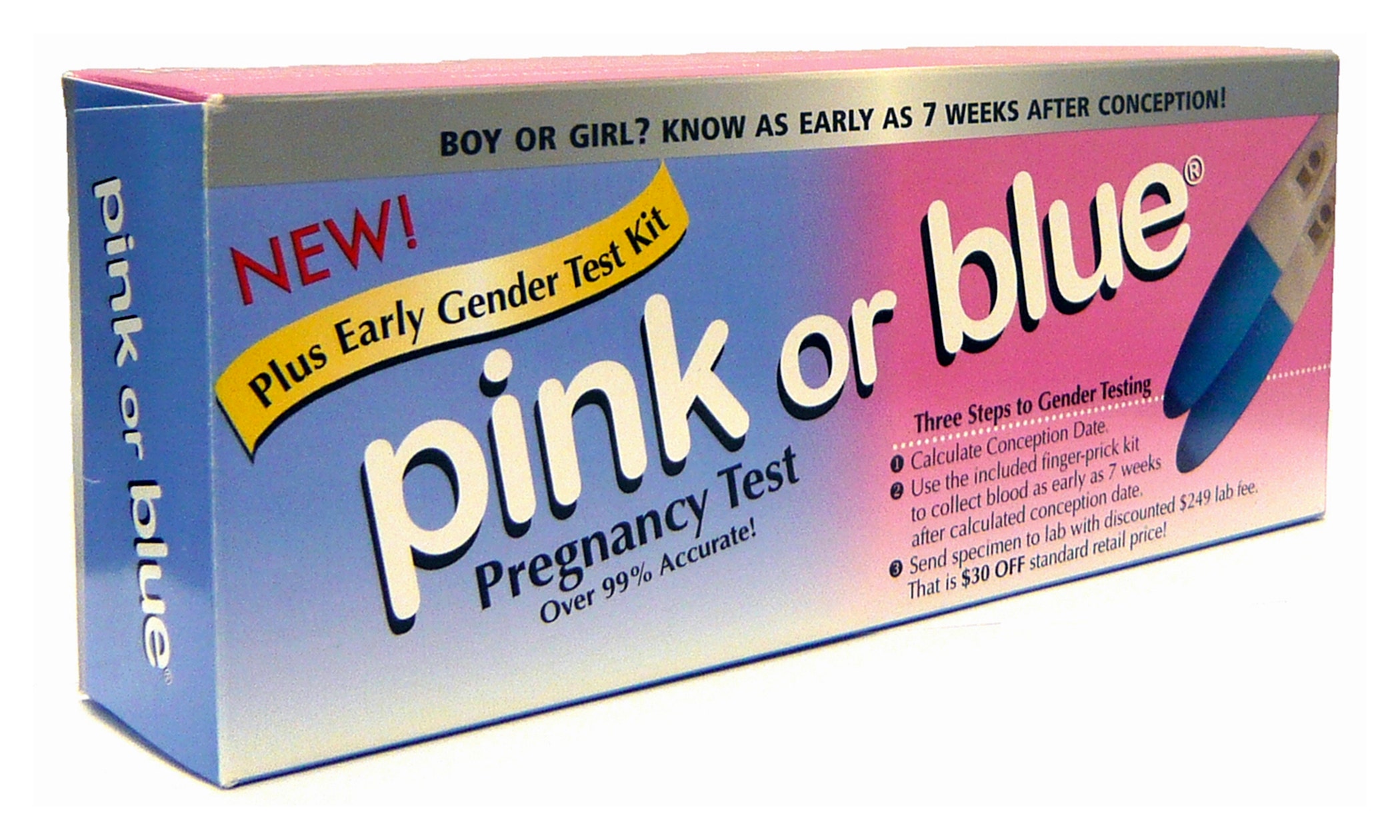 Pregnancy gender shop test