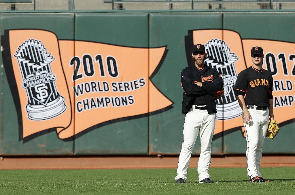 Cedera Werper Matt Cain beradaptasi dengan peran penonton untuk raksasa di World Series