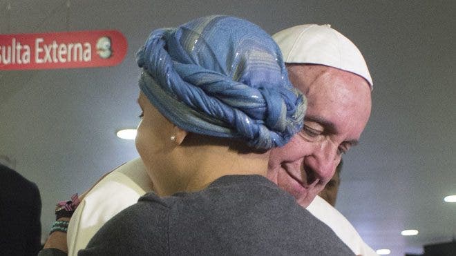 Pope Francis visits pediatric hospital in Mexico City