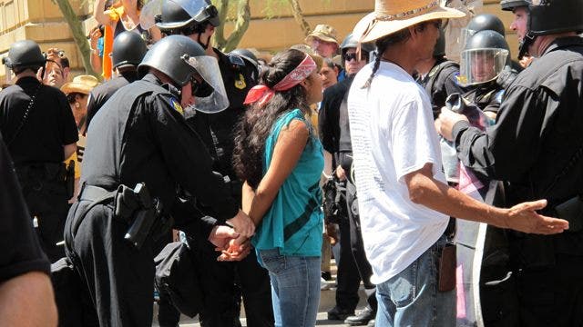 Dozens Arrested Protesting Arizona’s Immigration Law