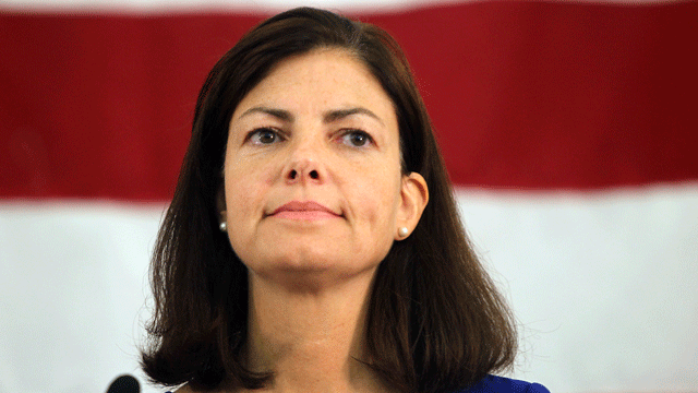 Republican hopeful Kelly Ayotte, former Attorney General of the State of New Hampshire, of Nashua, at a debate at Franklin Pierce University in Rindge, N.H., Tuesday, Aug. 31, 2010. (AP)