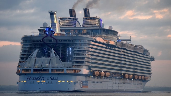 World's biggest cruise ship Harmony of the Seas makes Barcelona its ...