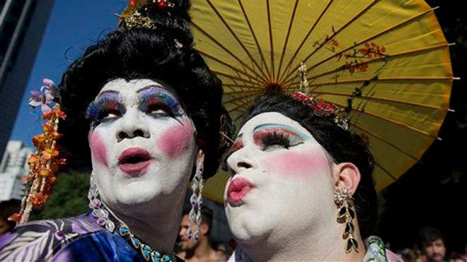 Revelers Hit The Streets Of Brazil For Gay Pride Parade