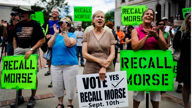 Early turnout strong in Colorado recall effort on gun-control ...