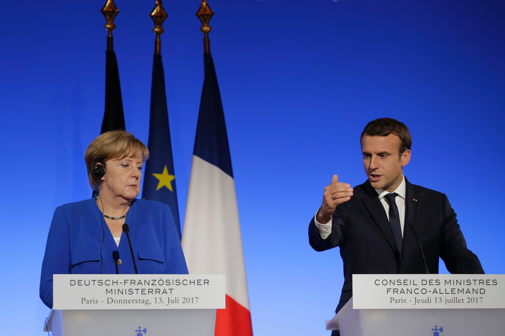 Para pemimpin Perancis dan Jerman mengatakan negara-negara harus berbicara dengan Trump