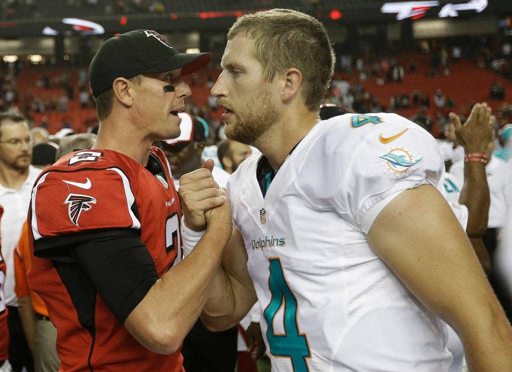 Rookie QB Seth Lobato has key turnover as Dolphins fall to Falcons 16 ...