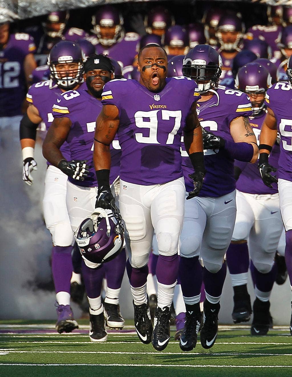 Vikings' Everson Griffen makes preseason debut, has a sack against