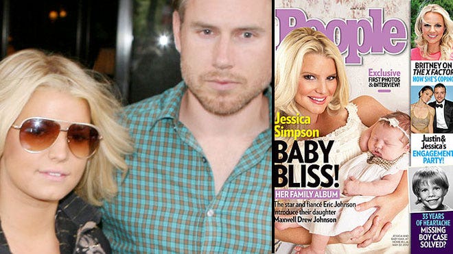 Jessica Simpson Shows Off Baby Girl Maxwell on People Magazine