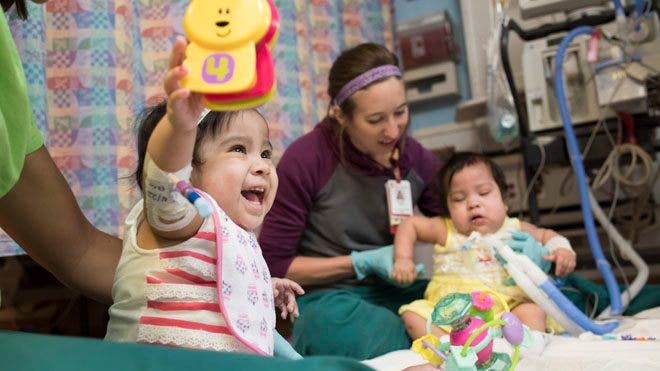Formerly conjoined twins doing better – in time for Mother’s Day