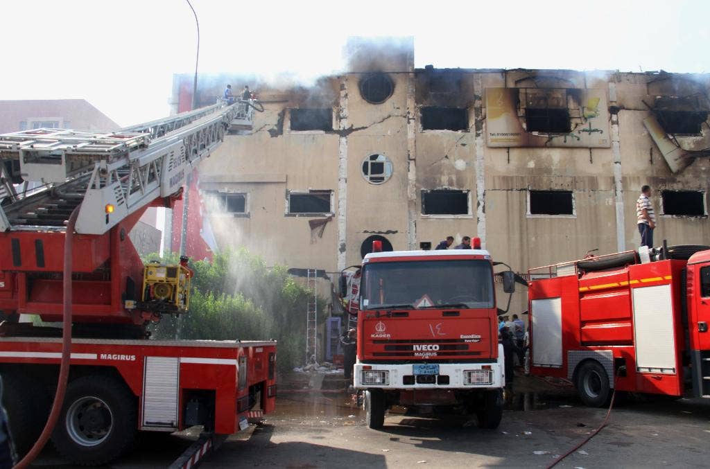 Egyptian Health Ministry says furniture factory fire kills 19 people
