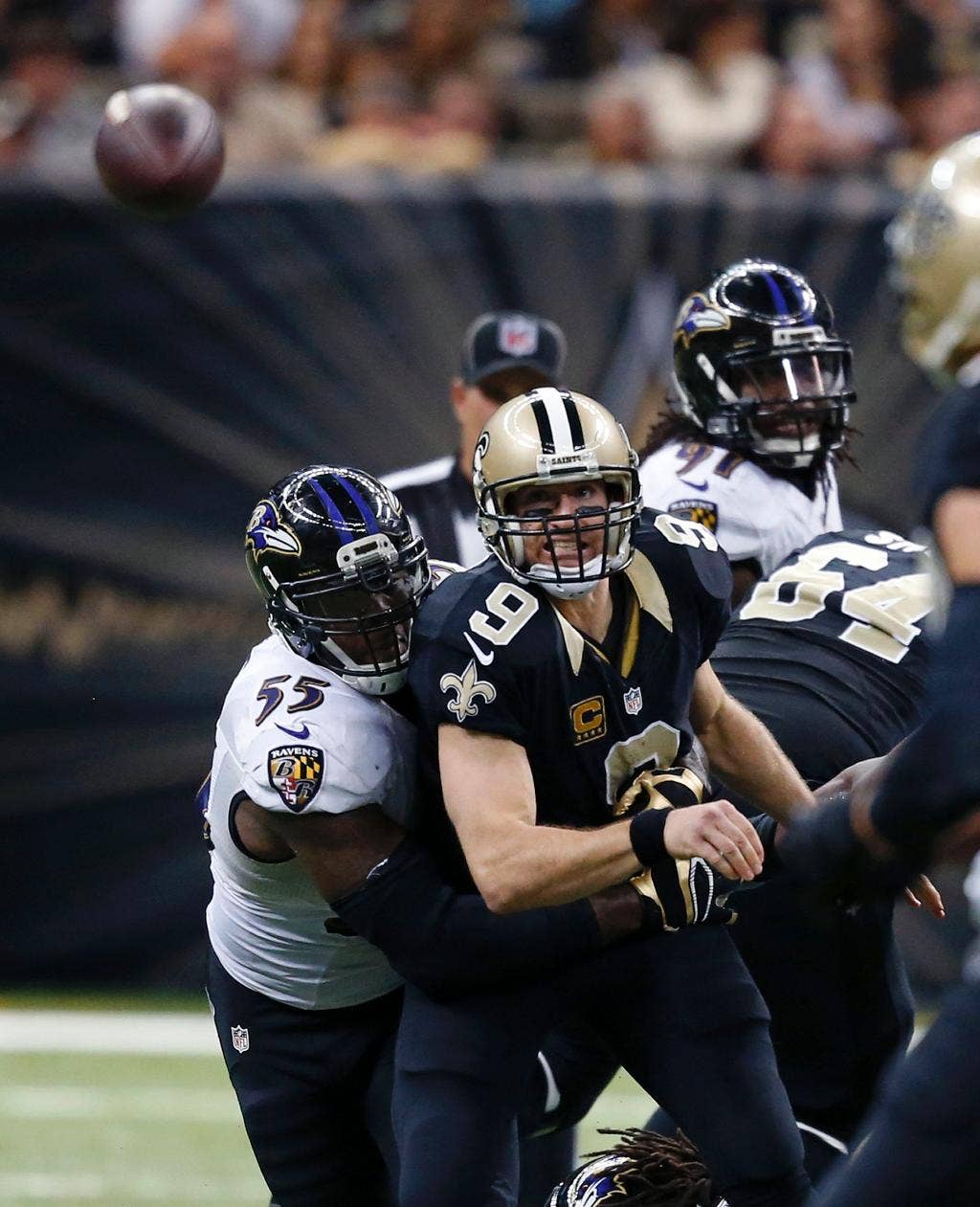 Ravens swoop in, take win against Saints in Superdome 34-27