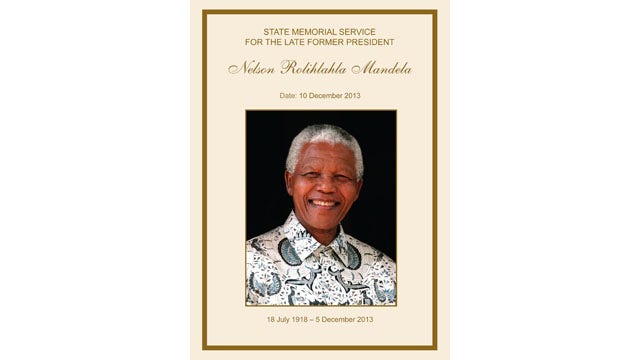 Nelson Mandela memorial service in South Africa
