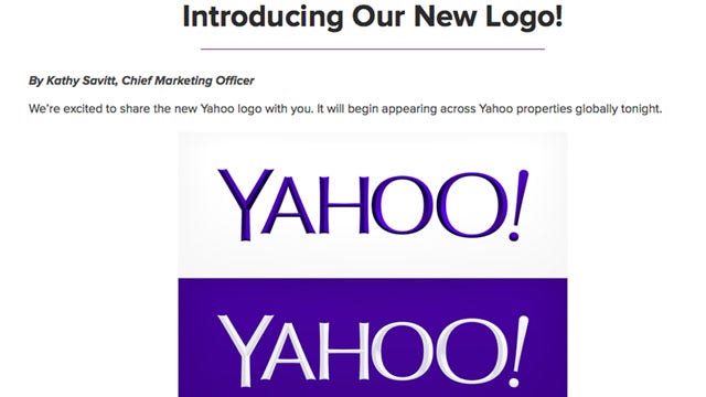 New Yahoo logo looks remarkably like old Yahoo logo