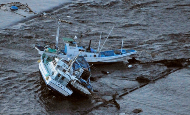 Japan Searches for Ship Swept Away in Tsunami