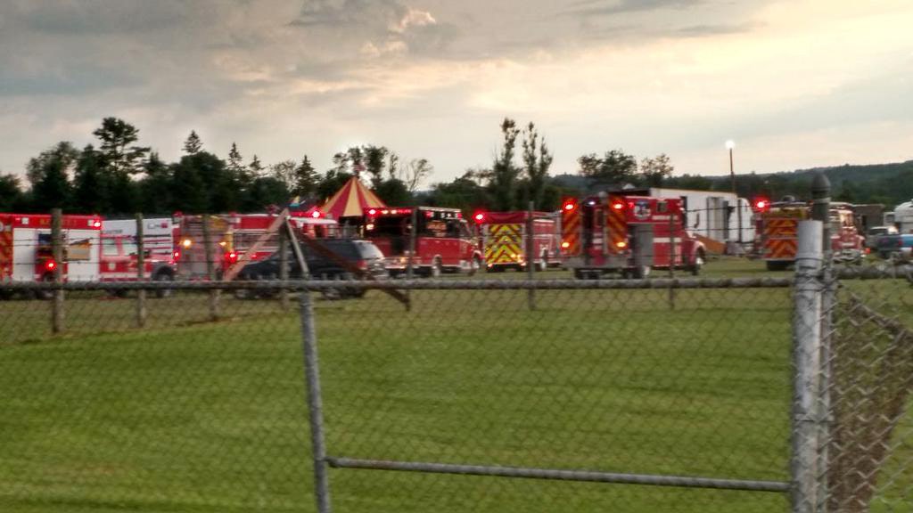 Officials probe New Hampshire circus tent collapse that killed father