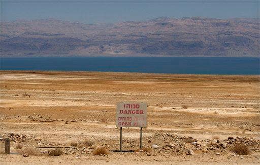 Thousands of sinkholes surround the dying Dead Sea