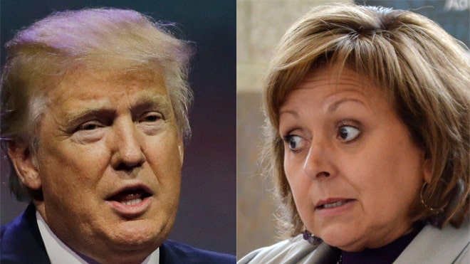 Parting shots: At unruly rally, Trump says New Mexico Gov. Martinez ...