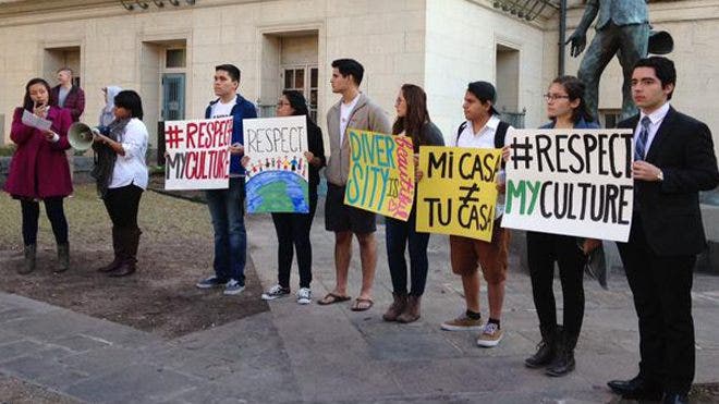 Hundreds rally University of Texas in response to fraternity's 'border ...