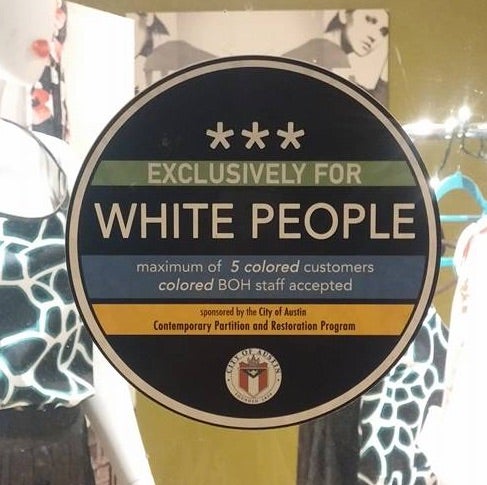 Austin wakes up to flood of 'White People only' stickers posted on