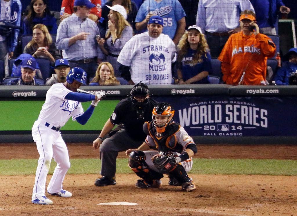 With orange jersey, Miami Marlins fan stands out at World Series