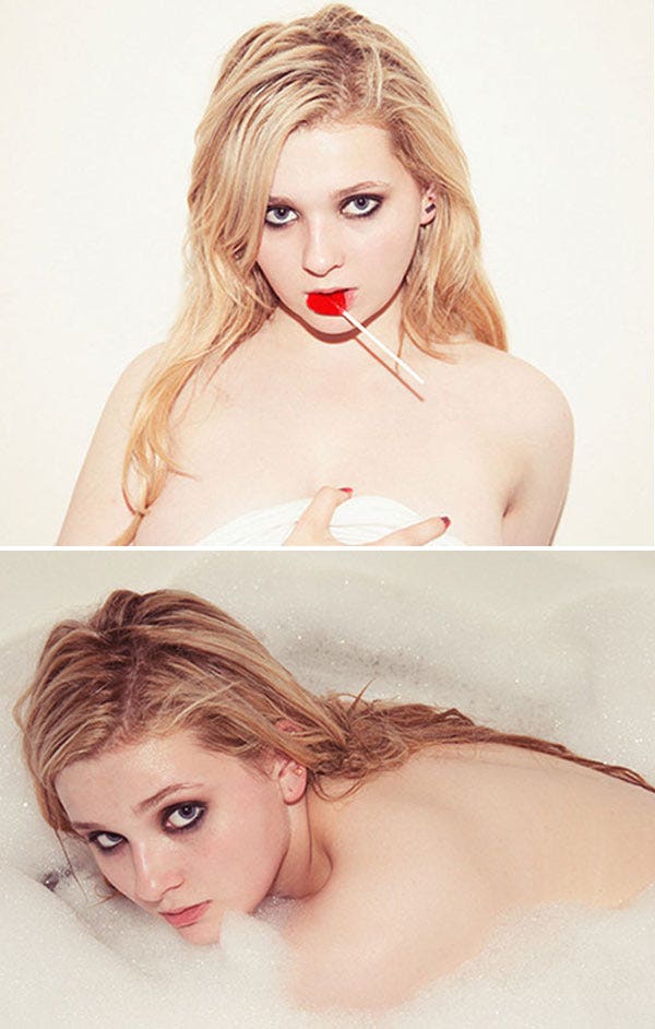 Abigail Breslin on posing topless: 'I'm almost 18.