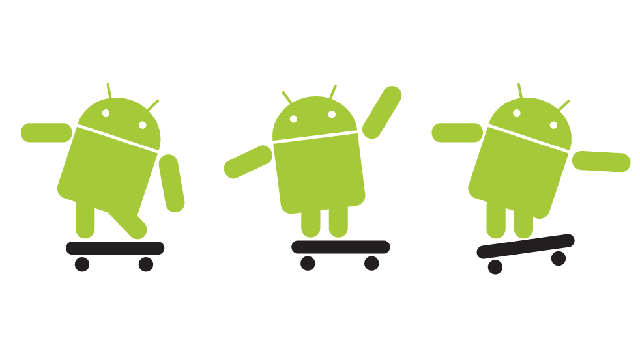 The animated logo for Google's Android operating system