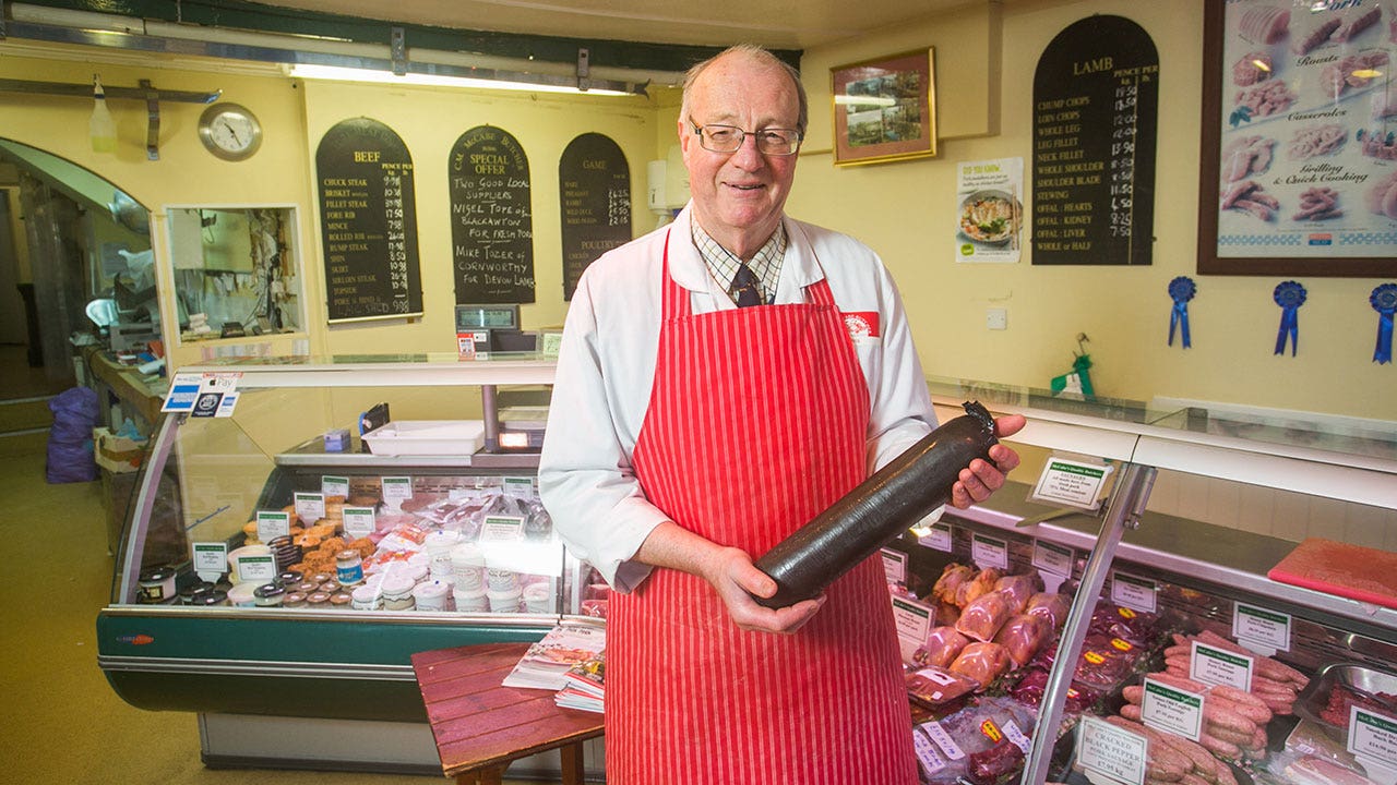 Butcher Getting Shot Butcher locked in freezer bashes out with help from a blood sausage ...