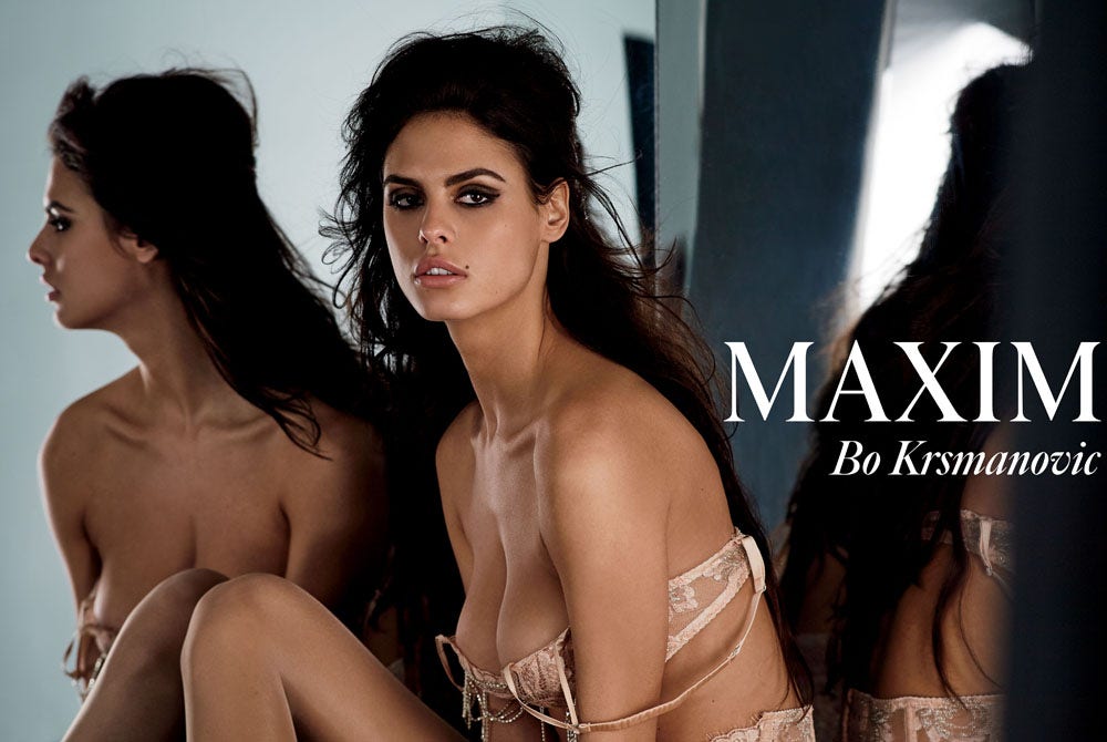 Maxim covergirl Bo Krsmanovic European women more traditional